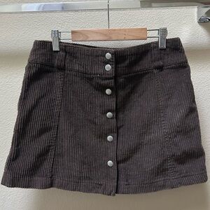 Free People corduroy mini skirt